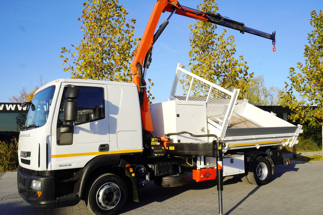 IVECO Eurocargo 120E18 Crane Palfinger / 3-way tipper / sleeper cab - 드롭사이드/ 플랫베드 트럭, 크레인 트럭 : 사진 3 IVECO Eurocargo 120E18 Crane Palfinger / 3-way tipper / sleeper cab - 드롭사이드/ 플랫베드 트럭, 크레인 트럭 : 사진 3