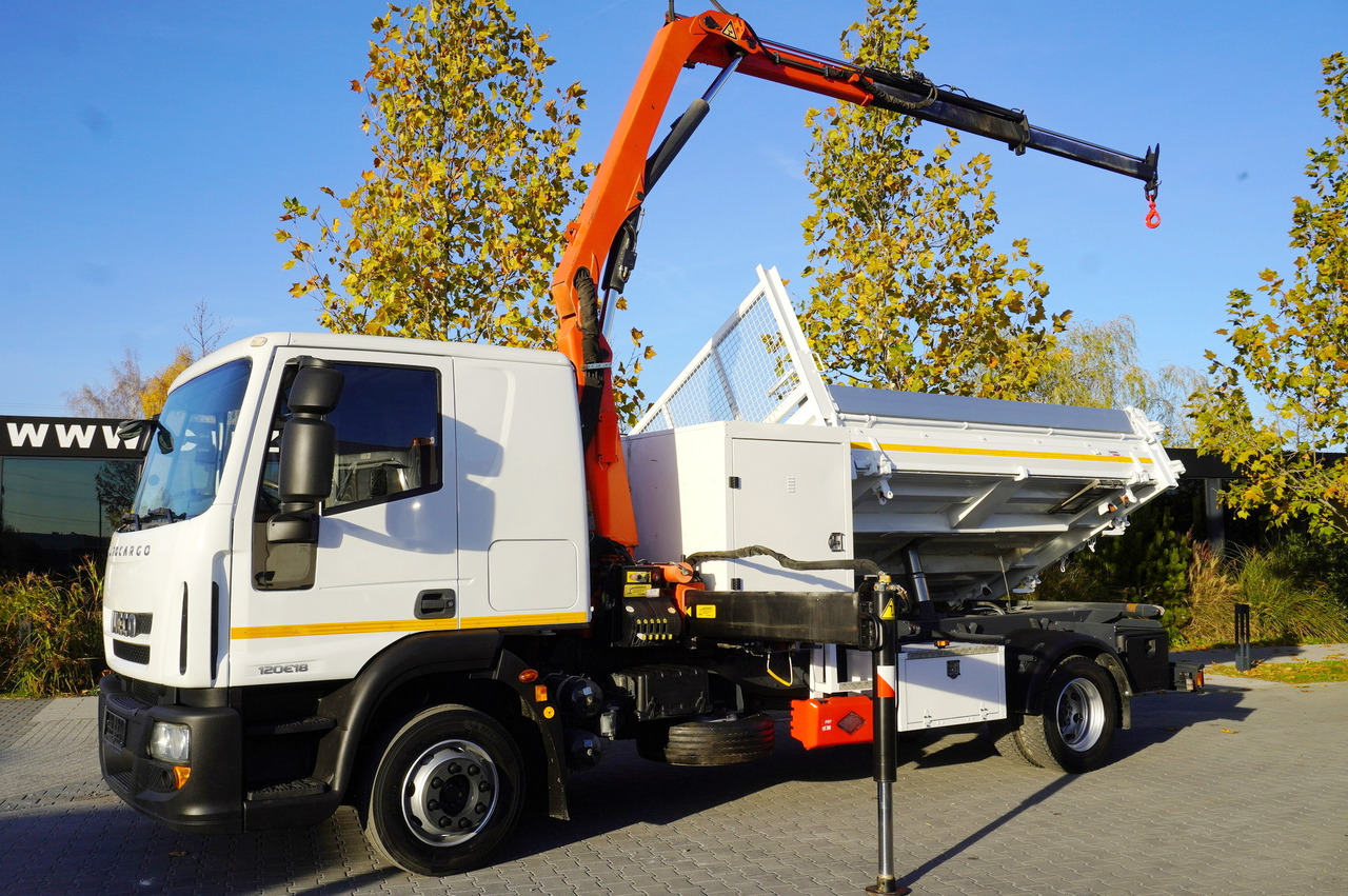 IVECO Eurocargo 120E18 Crane Palfinger / 3-way tipper / sleeper cab - 드롭사이드/ 플랫베드 트럭, 크레인 트럭 : 사진 2 IVECO Eurocargo 120E18 Crane Palfinger / 3-way tipper / sleeper cab - 드롭사이드/ 플랫베드 트럭, 크레인 트럭 : 사진 2