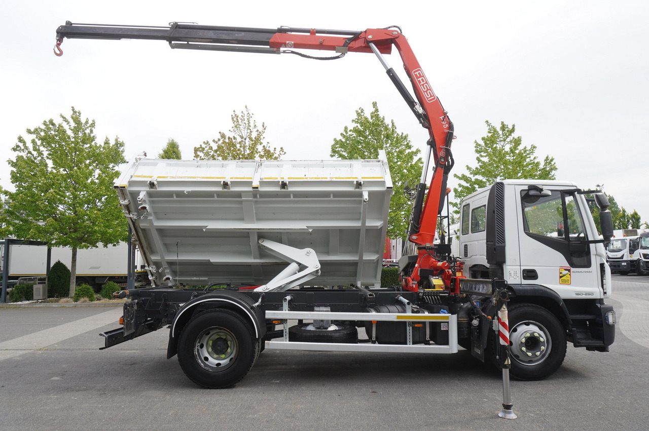 덤프트럭, 크레인 트럭 IVECO Eurocargo 160-250 / Fassi F95 crane / 120 tho. km / 3-sided tipper : 사진 16
