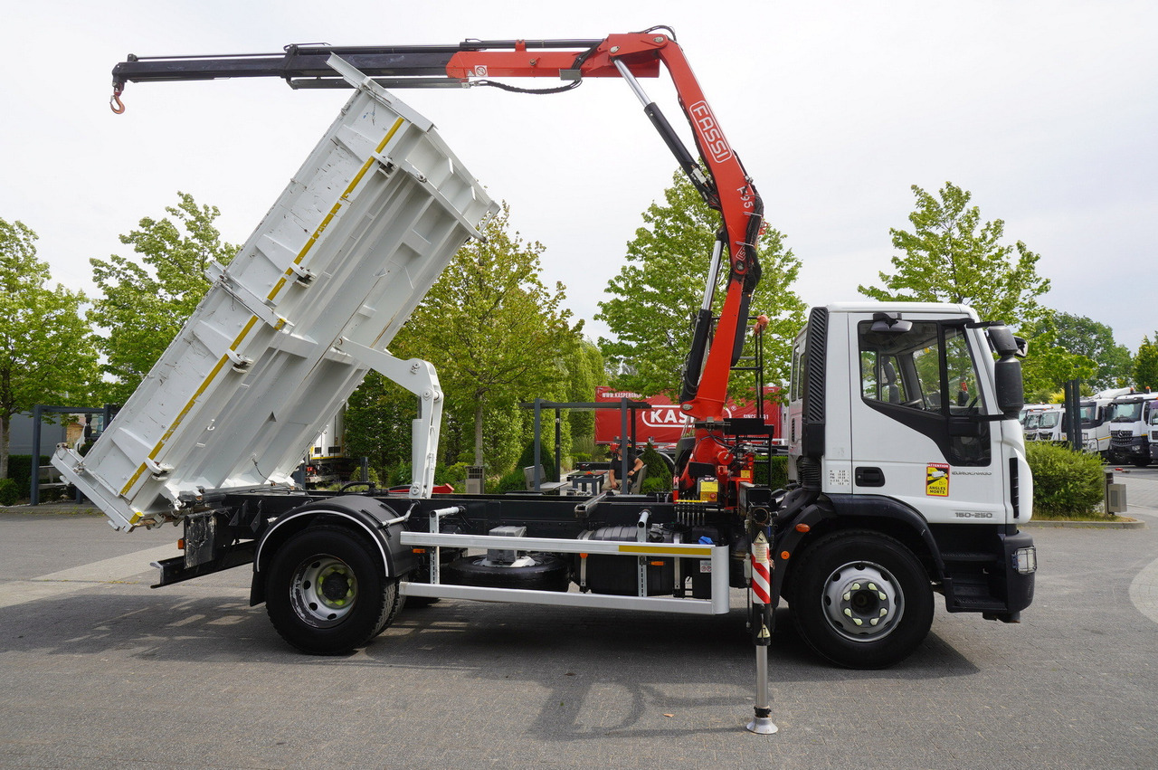 덤프트럭, 크레인 트럭 IVECO Eurocargo 160-250 / Fassi F95 crane / 120 tho. km / 3-sided tipper : 사진 11