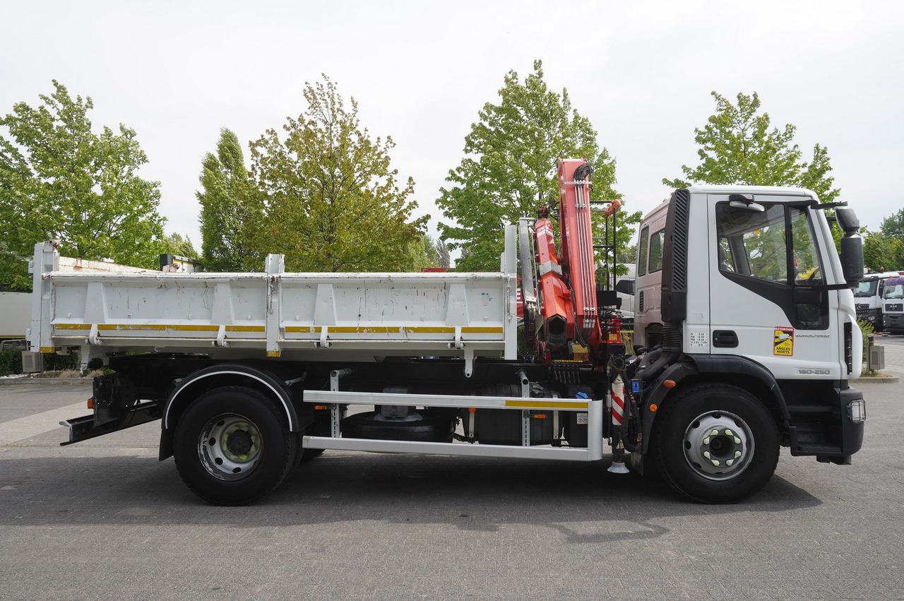 덤프트럭, 크레인 트럭 IVECO Eurocargo 160-250 / Fassi F95 crane / 120 tho. km / 3-sided tipper : 사진 10