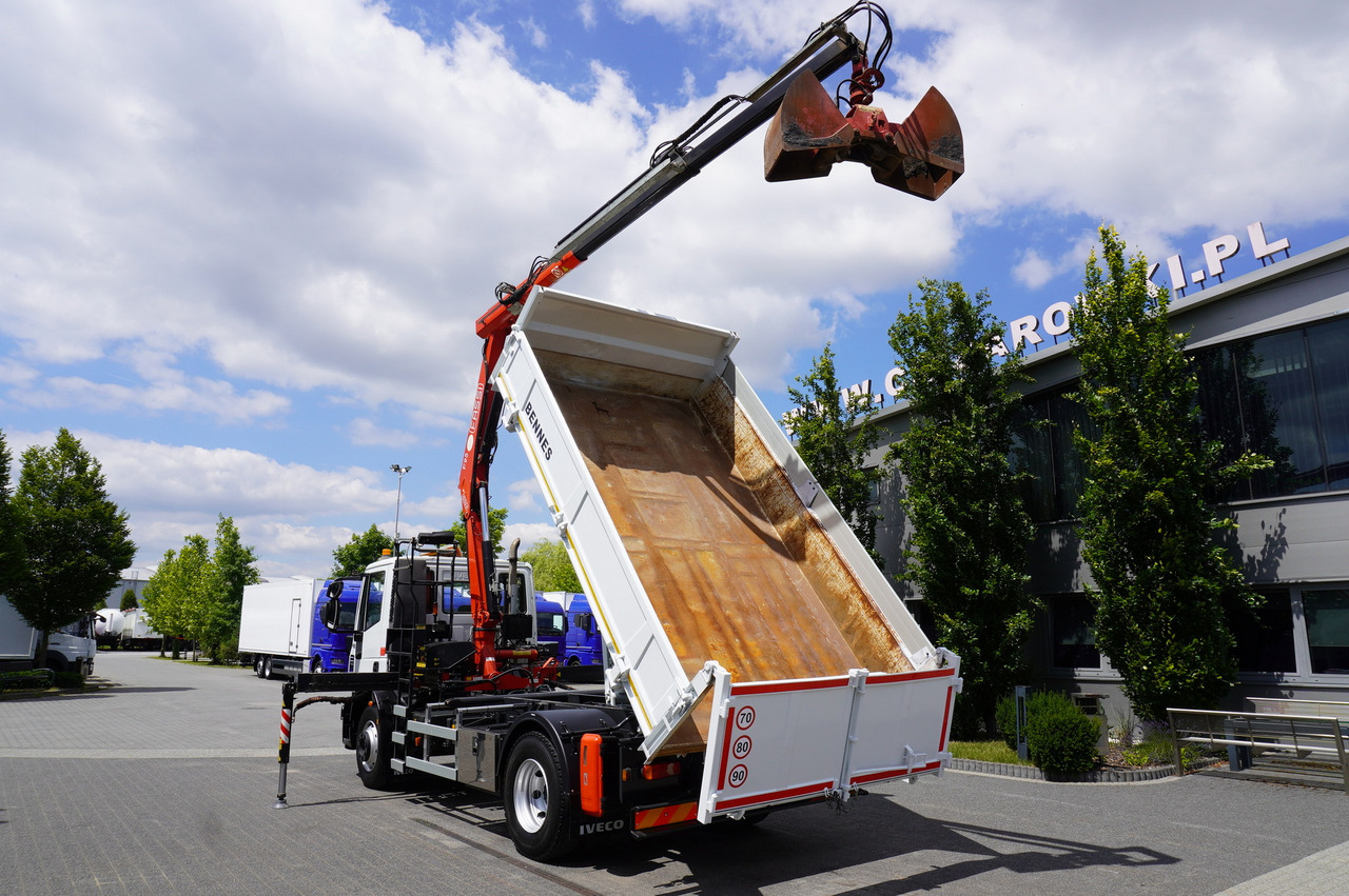 IVECO Eurocargo 160E22 EEV Dump truck / Bortmatic / Crane FASSI F95A.0.22 - 드롭사이드/ 플랫베드 트럭, 크레인 트럭 : 사진 4 IVECO Eurocargo 160E22 EEV Dump truck / Bortmatic / Crane FASSI F95A.0.22 - 드롭사이드/ 플랫베드 트럭, 크레인 트럭 : 사진 4