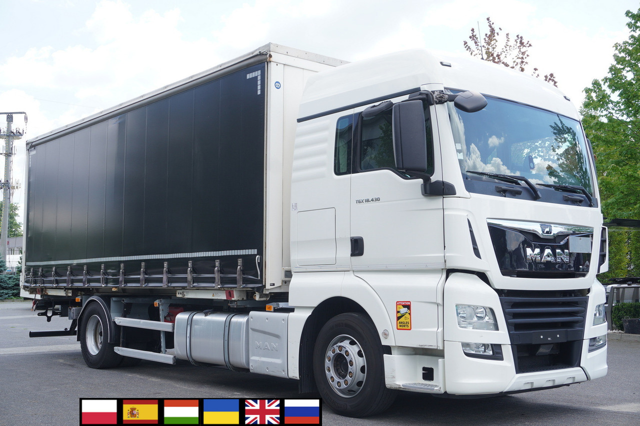 MAN MAN TGX 18.430 / Curtainsider 18 EPAL / sleeping cab / 2021 - 컨테이너 운반 장치/ 스와프 보디 트럭 : 사진 1 MAN MAN TGX 18.430 / Curtainsider 18 EPAL / sleeping cab / 2021 - 컨테이너 운반 장치/ 스와프 보디 트럭 : 사진 1