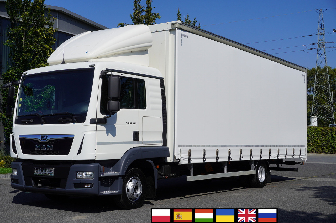 MAN TGL 12.190 / Curtainsider 19 EPAL / Sleeper cab - 커튼사이더 트럭 : 사진 1 MAN TGL 12.190 / Curtainsider 19 EPAL / Sleeper cab - 커튼사이더 트럭 : 사진 1