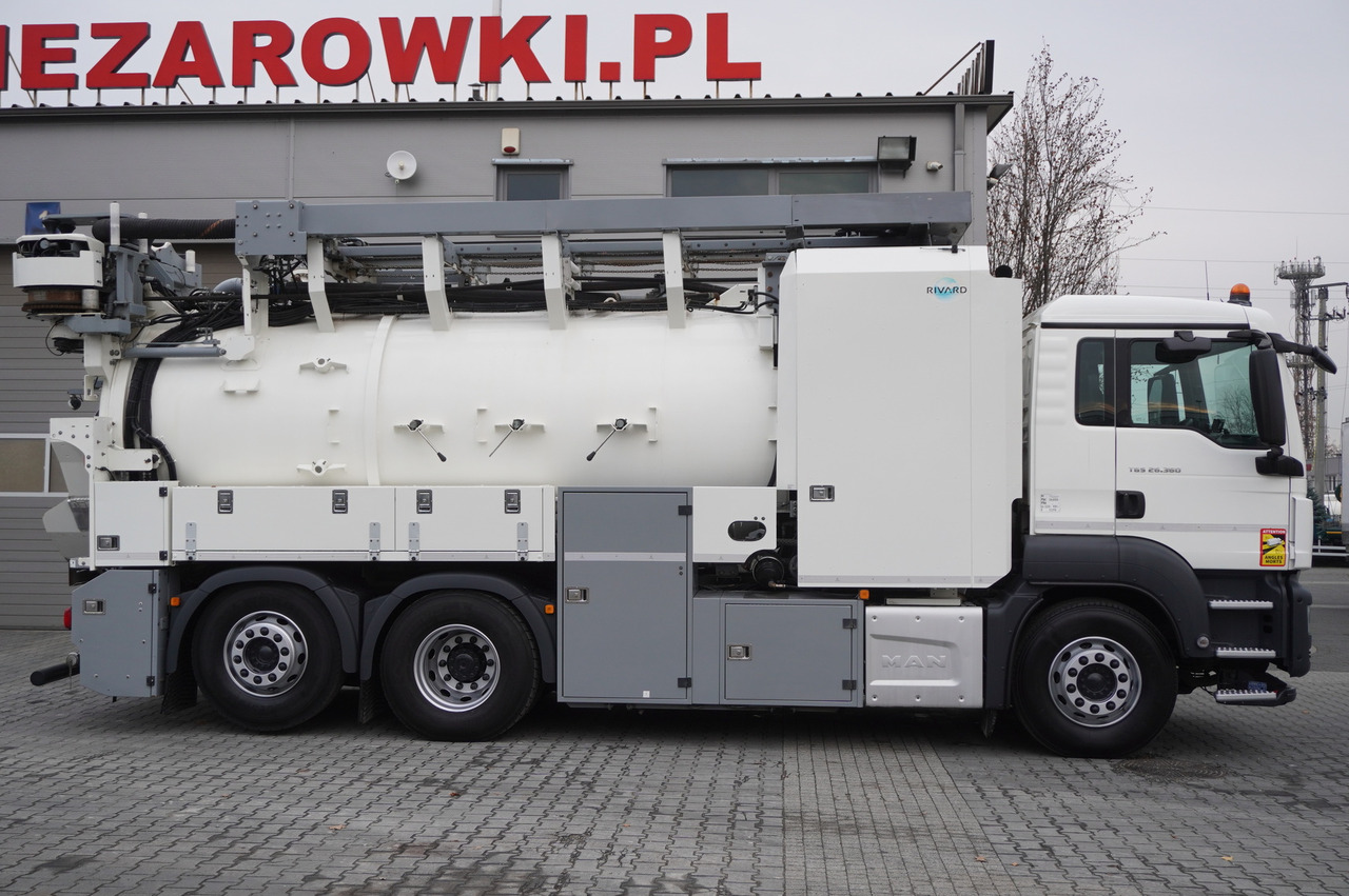MAN TGS 26.360 E6 / RIVARD sewage cleaner 18 m3 / 180 tho. km / steering axle / 2 units - 진공 흡입 트럭 : 사진 3 MAN TGS 26.360 E6 / RIVARD sewage cleaner 18 m3 / 180 tho. km / steering axle / 2 units - 진공 흡입 트럭 : 사진 3