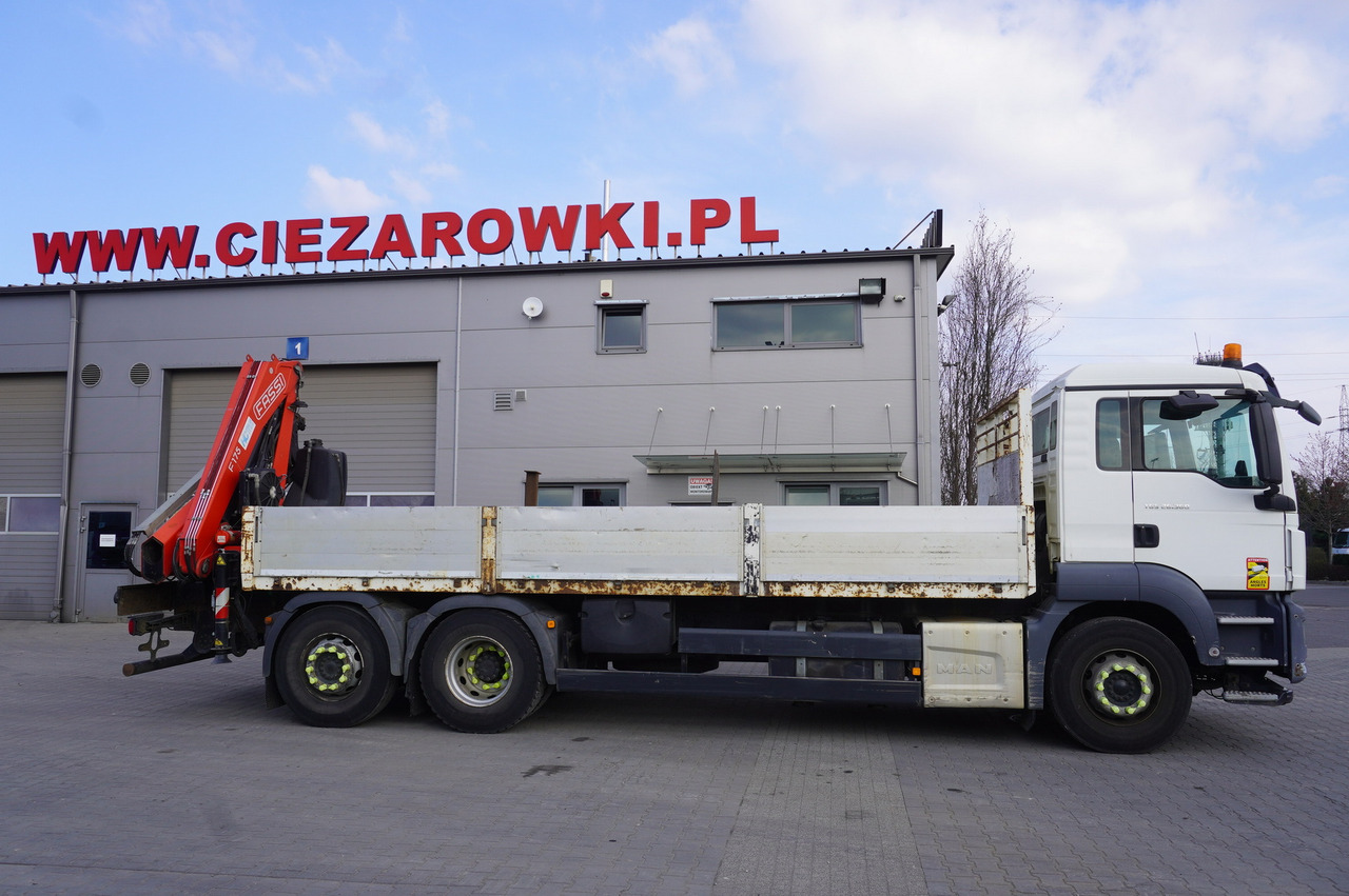MAN TGS 26.360 Flatbed / Fassi F175 7.7 T / steered 3rd axle - 크레인 트럭 : 사진 3 MAN TGS 26.360 Flatbed / Fassi F175 7.7 T / steered 3rd axle - 크레인 트럭 : 사진 3