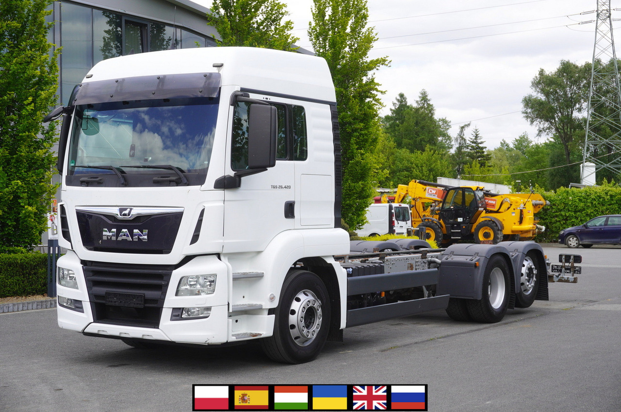 MAN TGS 26.420 / 7.5 m chassis / 14.5 t load cap. / Sleeping cab - 캡 새시 트럭 : 사진 1 MAN TGS 26.420 / 7.5 m chassis / 14.5 t load cap. / Sleeping cab - 캡 새시 트럭 : 사진 1