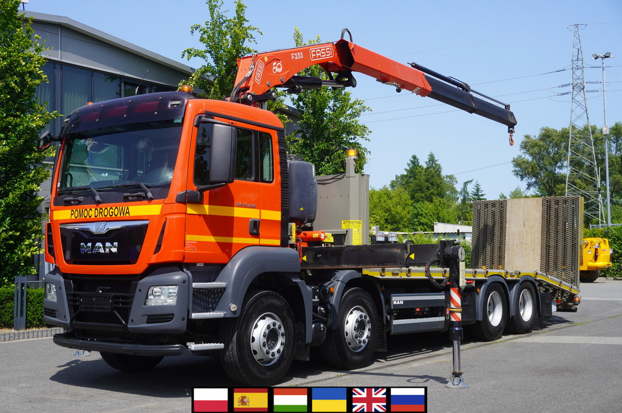 MAN TGS 35.360 E6 8x2 / FASSI F235 crane / 6.5 T cap. / 8.3 m reach - 견인 트럭 : 사진 1 MAN TGS 35.360 E6 8x2 / FASSI F235 crane / 6.5 T cap. / 8.3 m reach - 견인 트럭 : 사진 1