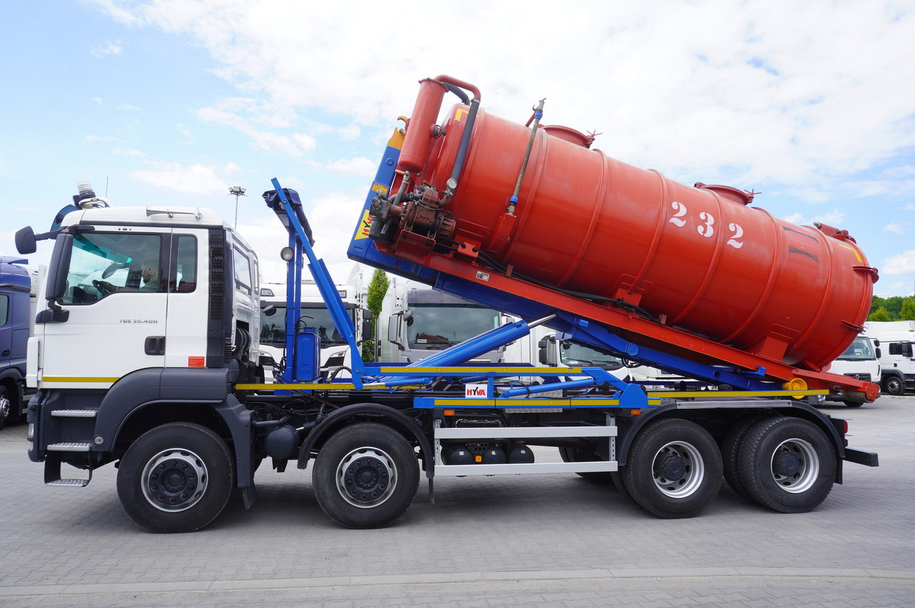 MAN TGS 35.400 8 × 4 E5 / HYVA HOOK LIFT 32.56 SE / Septic barrel 13000 L - 슬러리 탱커 : 사진 3 MAN TGS 35.400 8 × 4 E5 / HYVA HOOK LIFT 32.56 SE / Septic barrel 13000 L - 슬러리 탱커 : 사진 3