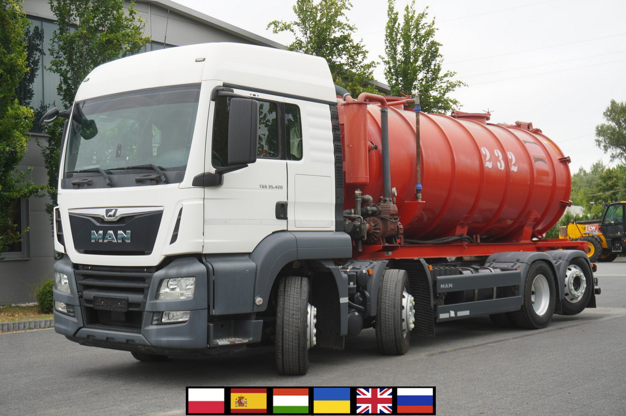 MAN TGS 35.420 8×2 / NEW septic barrel 13000 L / 3 steered axles - 슬러리 인젝터 : 사진 1 MAN TGS 35.420 8×2 / NEW septic barrel 13000 L / 3 steered axles - 슬러리 인젝터 : 사진 1