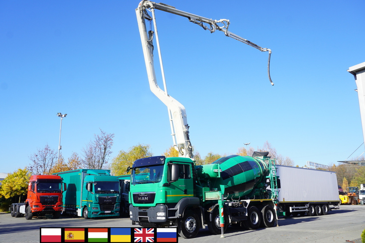 MAN TGS 35.480 8x4 Concrete Mixer Pump truck / Putzmeister M24-3 / 1600 MTH! - 콘크리트 펌프 트럭 : 사진 1 MAN TGS 35.480 8x4 Concrete Mixer Pump truck / Putzmeister M24-3 / 1600 MTH! - 콘크리트 펌프 트럭 : 사진 1