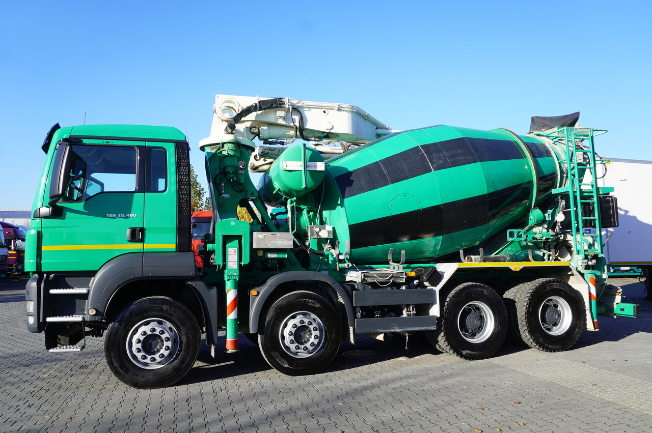 MAN TGS 35.480 8x4 Concrete Mixer Pump truck / Putzmeister M24-3 / 1600 MTH! - 콘크리트 펌프 트럭 : 사진 3 MAN TGS 35.480 8x4 Concrete Mixer Pump truck / Putzmeister M24-3 / 1600 MTH! - 콘크리트 펌프 트럭 : 사진 3
