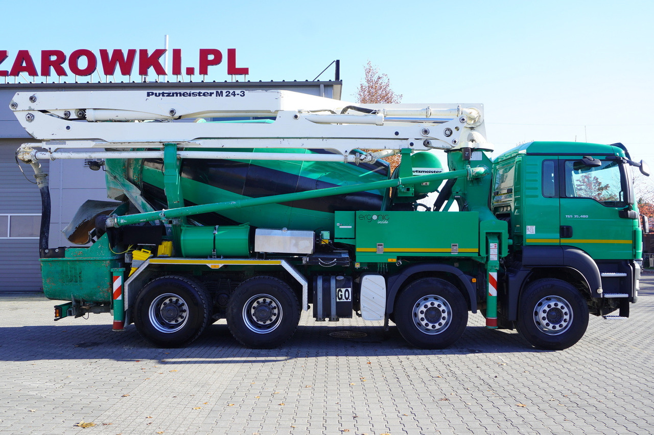MAN TGS 35.480 8x4 Concrete Mixer Pump truck / Putzmeister M24-3 / 1600 MTH! - 콘크리트 펌프 트럭 : 사진 5 MAN TGS 35.480 8x4 Concrete Mixer Pump truck / Putzmeister M24-3 / 1600 MTH! - 콘크리트 펌프 트럭 : 사진 5