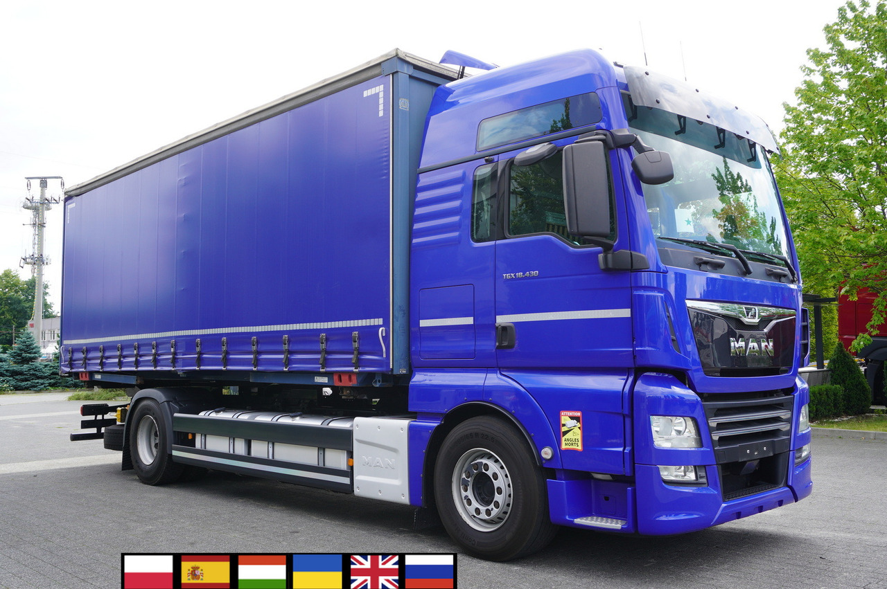 MAN TGX 18.430 / Curtainsider 18 EPAL / Sleeper cab / 2021 / 4 units - 컨테이너 운반 장치/ 스와프 보디 트럭 : 사진 1 MAN TGX 18.430 / Curtainsider 18 EPAL / Sleeper cab / 2021 / 4 units - 컨테이너 운반 장치/ 스와프 보디 트럭 : 사진 1