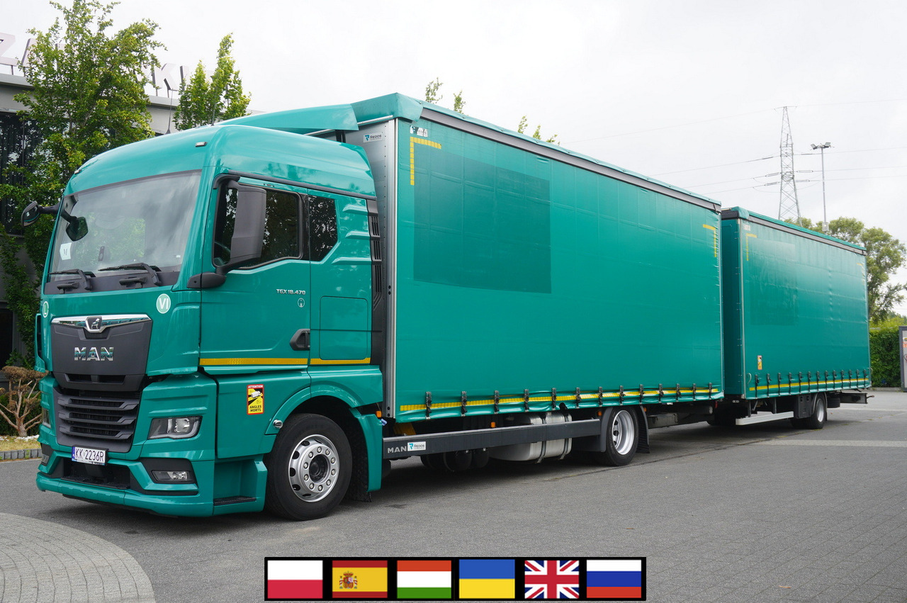 MAN TGX 18.470 / Trailer 19 EPAL / Curtainsider 19 EPAL / 2022 / Retarder / 15 units - 커튼사이더 트럭 : 사진 1 MAN TGX 18.470 / Trailer 19 EPAL / Curtainsider 19 EPAL / 2022 / Retarder / 15 units - 커튼사이더 트럭 : 사진 1