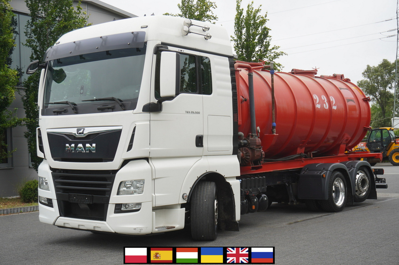 MAN TGX 26.500 / NEW Stal Septic barrel 13000 l / steering 3rd axle - 유조트럭 : 사진 1 MAN TGX 26.500 / NEW Stal Septic barrel 13000 l / steering 3rd axle - 유조트럭 : 사진 1