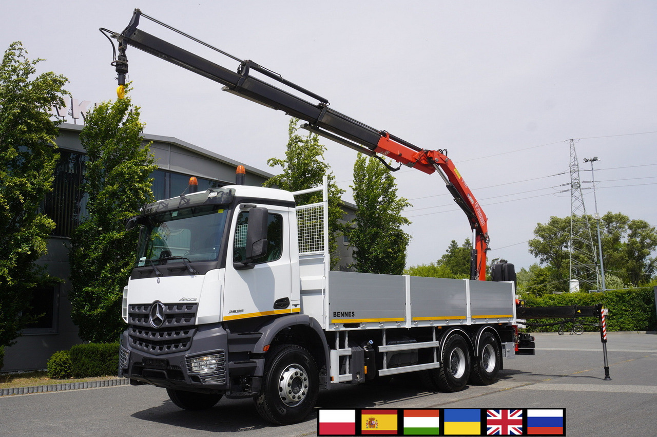 MERCEDES-BENZ AROCS 2636 Flatbed / HDS FASSI F175 7.7 T / 150,000 km - 크레인 트럭 : 사진 1 MERCEDES-BENZ AROCS 2636 Flatbed / HDS FASSI F175 7.7 T / 150,000 km - 크레인 트럭 : 사진 1