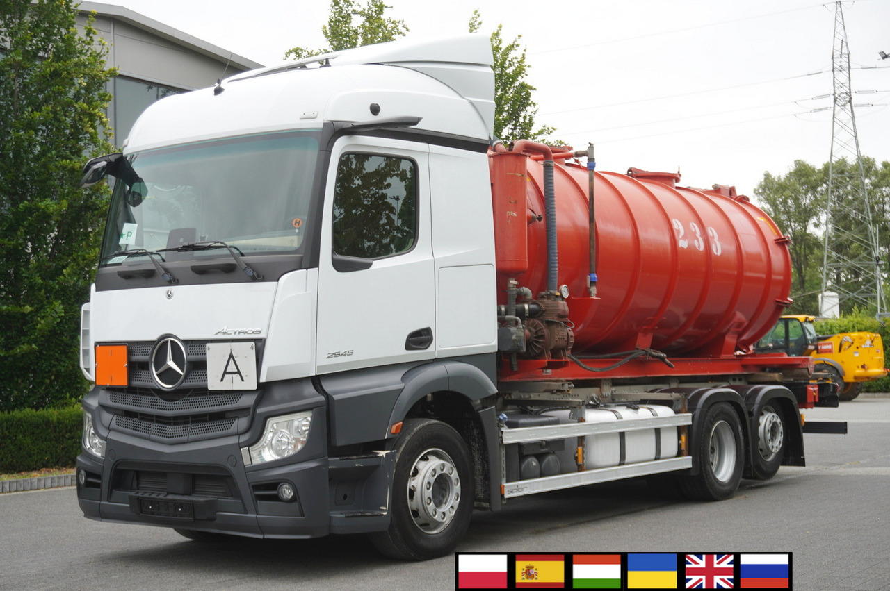 MERCEDES-BENZ Actros 2545 6 × 2 MP5 / NEW septic barrel 13000 L - 유조트럭 : 사진 1 MERCEDES-BENZ Actros 2545 6 × 2 MP5 / NEW septic barrel 13000 L - 유조트럭 : 사진 1