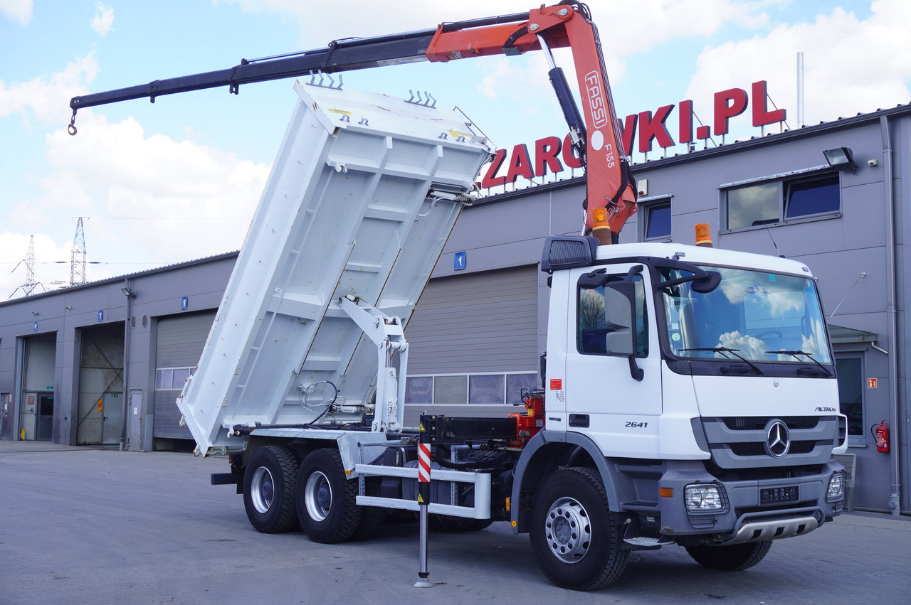 MERCEDES-BENZ Actros 2641 6×4 E5 / Crane / Dumper / 110000 km! - 크레인 트럭, 크레인 트럭 : 사진 1 MERCEDES-BENZ Actros 2641 6×4 E5 / Crane / Dumper / 110000 km! - 크레인 트럭, 크레인 트럭 : 사진 1
