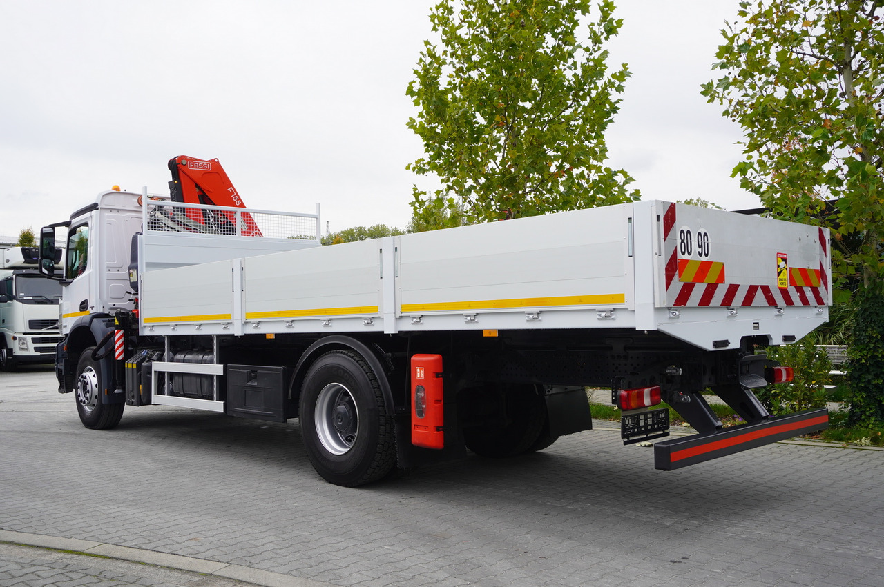 MERCEDES-BENZ Arocs 1830 / Flatbed 16 EPAL / HDS Fassi 155 / Reach 8 m / Load capacity 6160 kg - 크레인 트럭 : 사진 4 MERCEDES-BENZ Arocs 1830 / Flatbed 16 EPAL / HDS Fassi 155 / Reach 8 m / Load capacity 6160 kg - 크레인 트럭 : 사진 4