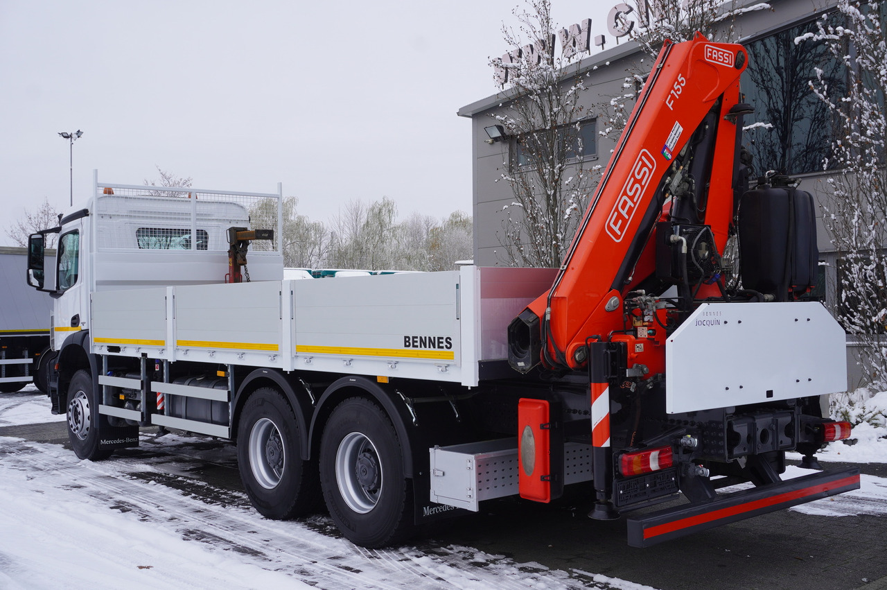MERCEDES-BENZ Arocs 2633 flatbed truck / Crane FASSI F155A.0.23 / REMOTE CONTROL / 230,000 km - 크레인 트럭 : 사진 3 MERCEDES-BENZ Arocs 2633 flatbed truck / Crane FASSI F155A.0.23 / REMOTE CONTROL / 230,000 km - 크레인 트럭 : 사진 3
