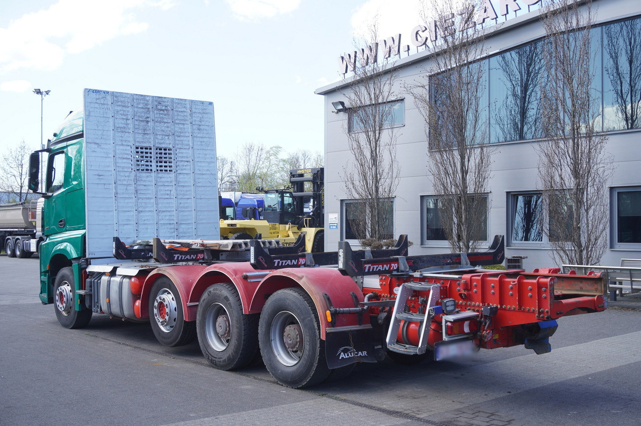 Mercedes-Benz Arocs 3563 8 × 4 / 630 HP / steered axle / Logging superstructure - 크레인 트럭 : 사진 5 Mercedes-Benz Arocs 3563 8 × 4 / 630 HP / steered axle / Logging superstructure - 크레인 트럭 : 사진 5