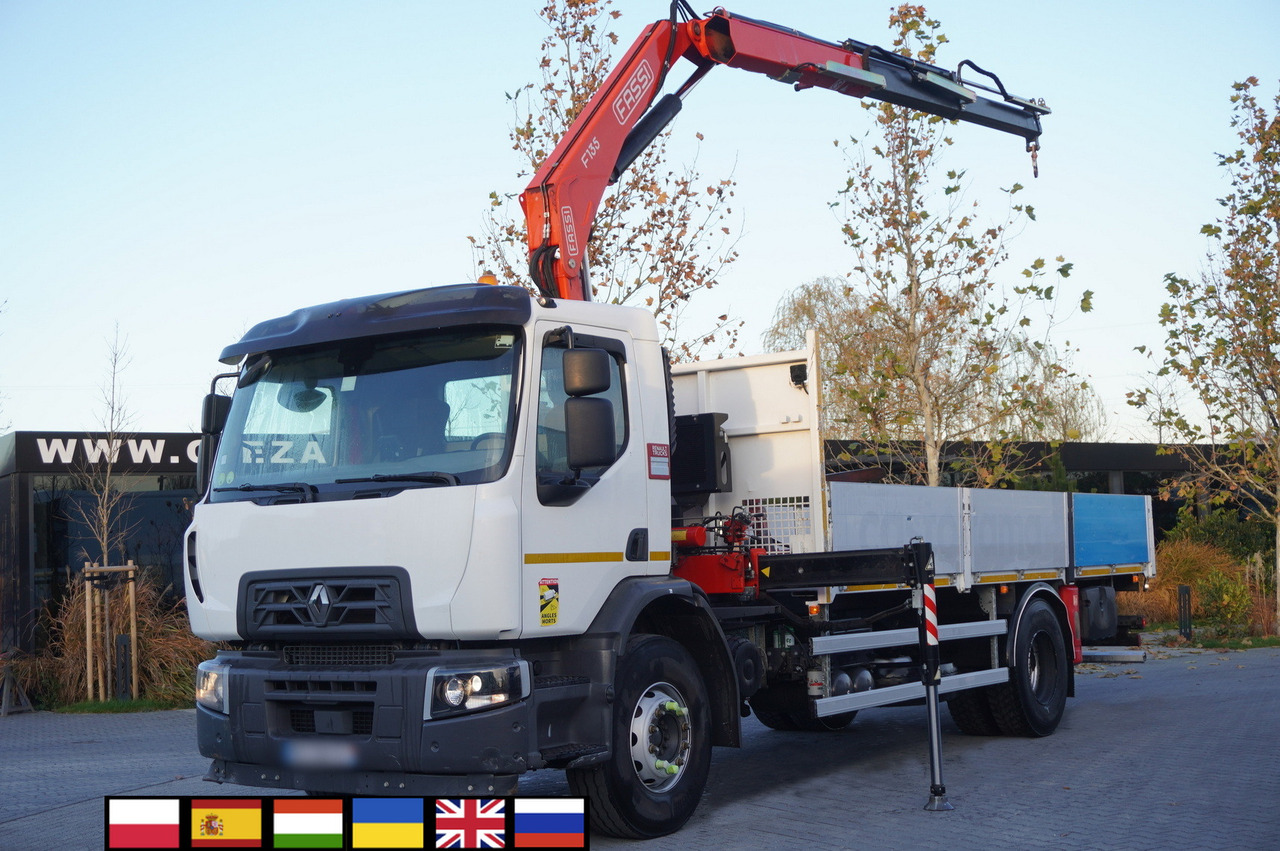 RENAULT C280 DTI 8 / FASSI crane 5.6 T / range 8 m / Flatbed 15 EPAL - 크레인 트럭 : 사진 1 RENAULT C280 DTI 8 / FASSI crane 5.6 T / range 8 m / Flatbed 15 EPAL - 크레인 트럭 : 사진 1