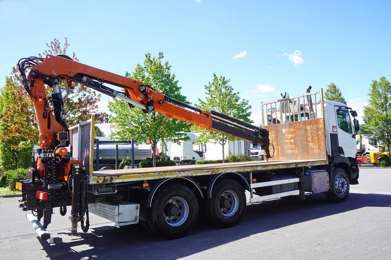 RENAULT C380 Comfort 6x4 / Atlas 6.1 T crane / range 12.3 m - 드롭사이드/ 플랫베드 트럭, 크레인 트럭 : 사진 4 RENAULT C380 Comfort 6x4 / Atlas 6.1 T crane / range 12.3 m - 드롭사이드/ 플랫베드 트럭, 크레인 트럭 : 사진 4