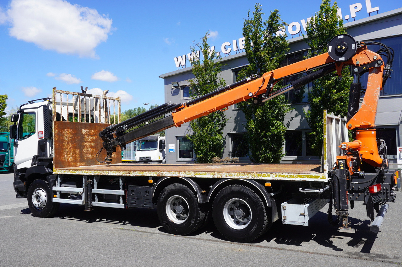 RENAULT C380 Comfort 6x4 / Atlas 6.1 T crane / range 12.3 m - 드롭사이드/ 플랫베드 트럭, 크레인 트럭 : 사진 2 RENAULT C380 Comfort 6x4 / Atlas 6.1 T crane / range 12.3 m - 드롭사이드/ 플랫베드 트럭, 크레인 트럭 : 사진 2