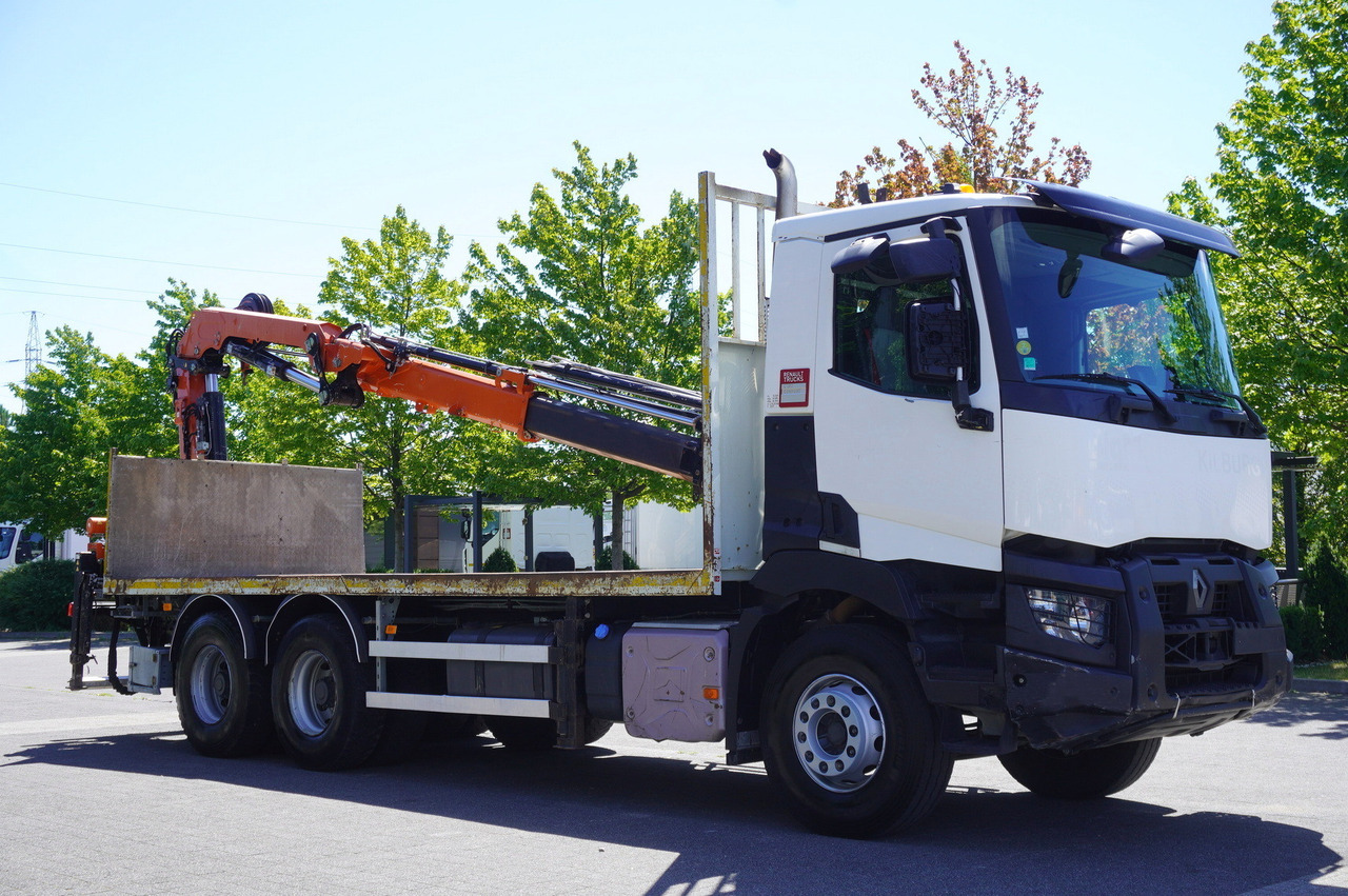 RENAULT C380 Comfort 6x4 / Atlas 6.1 T crane / range 12.3 m - 드롭사이드/ 플랫베드 트럭, 크레인 트럭 : 사진 5 RENAULT C380 Comfort 6x4 / Atlas 6.1 T crane / range 12.3 m - 드롭사이드/ 플랫베드 트럭, 크레인 트럭 : 사진 5