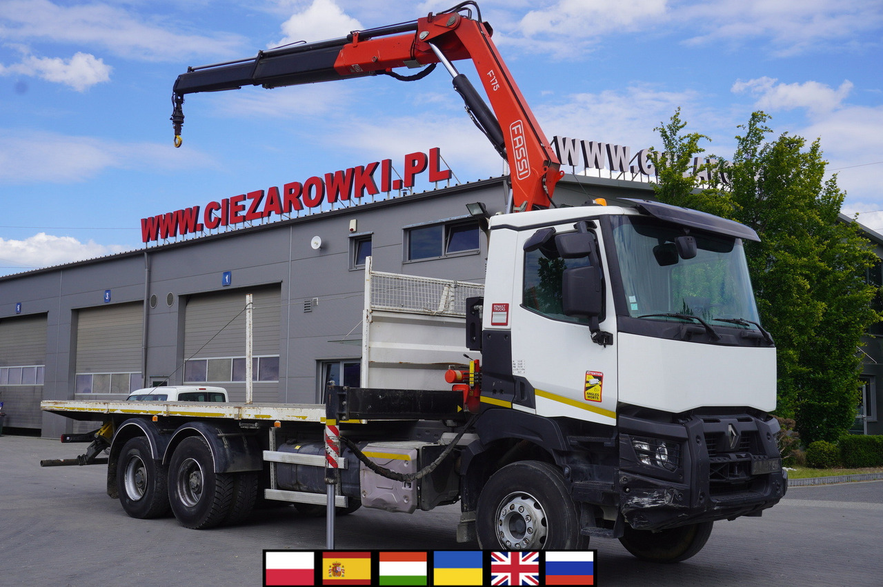 RENAULT K380 6x4 / FASSI F175 crane 7.85 t / 120 thousand km! - 크레인 트럭 : 사진 3 RENAULT K380 6x4 / FASSI F175 crane 7.85 t / 120 thousand km! - 크레인 트럭 : 사진 3