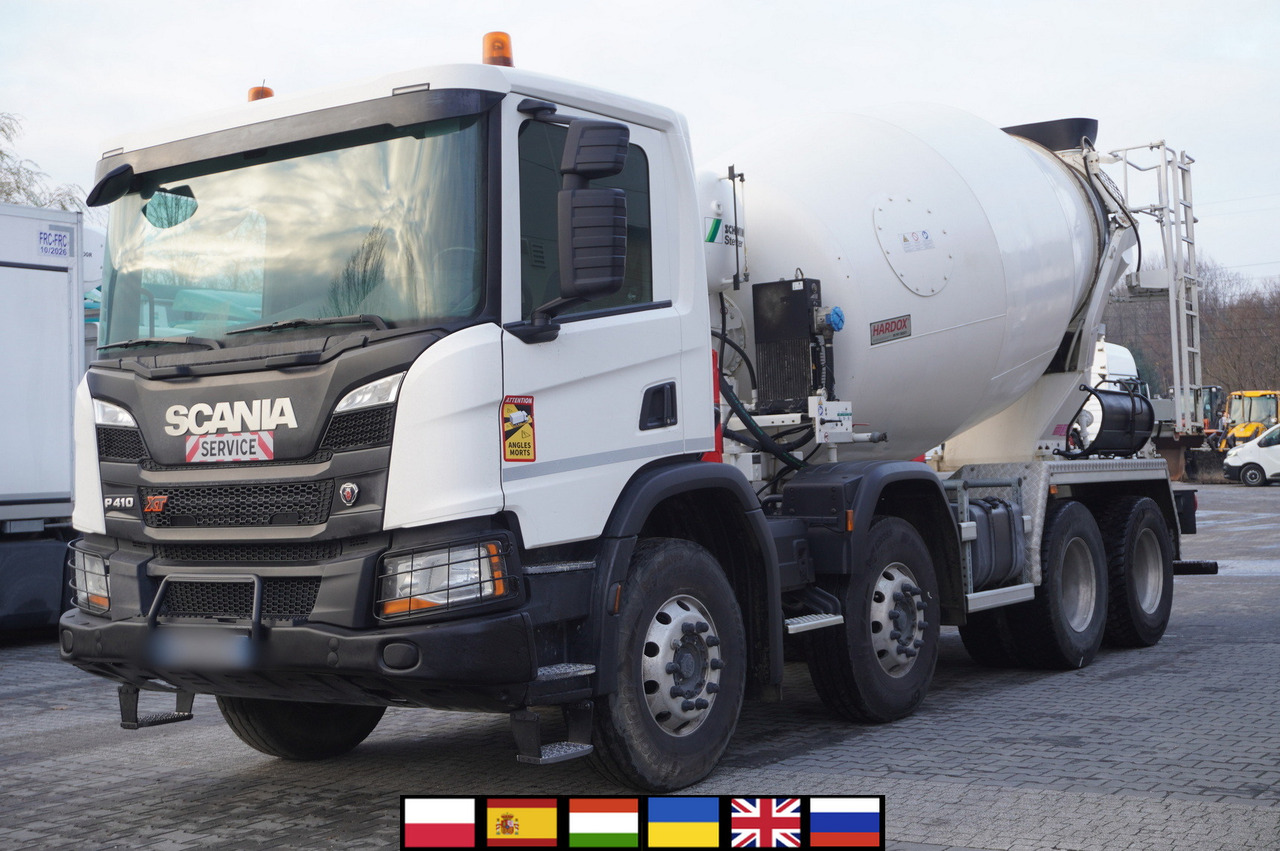 SCANIA P410 XT 8x4 / 80 tho. km!!! / SCHWING-STATTER AM 9 FHC 9 m3 concrete mixer - 콘크리트 믹서 트럭 : 사진 1 SCANIA P410 XT 8x4 / 80 tho. km!!! / SCHWING-STATTER AM 9 FHC 9 m3 concrete mixer - 콘크리트 믹서 트럭 : 사진 1