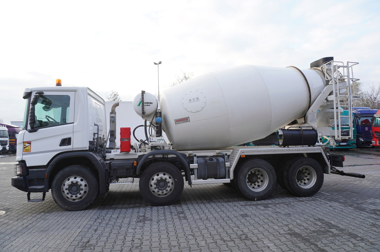 SCANIA P410 XT 8x4 / 80 tho. km!!! / SCHWING-STATTER AM 9 FHC 9 m3 concrete mixer - 콘크리트 믹서 트럭 : 사진 3 SCANIA P410 XT 8x4 / 80 tho. km!!! / SCHWING-STATTER AM 9 FHC 9 m3 concrete mixer - 콘크리트 믹서 트럭 : 사진 3