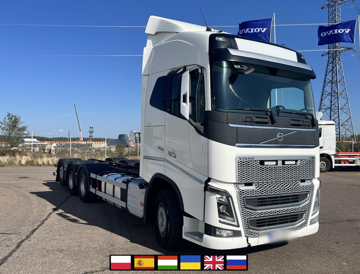 VOLVO FH 650 8x4 / Truck chassis / Sleeper cab - 크레인 트럭 : 사진 1 VOLVO FH 650 8x4 / Truck chassis / Sleeper cab - 크레인 트럭 : 사진 1