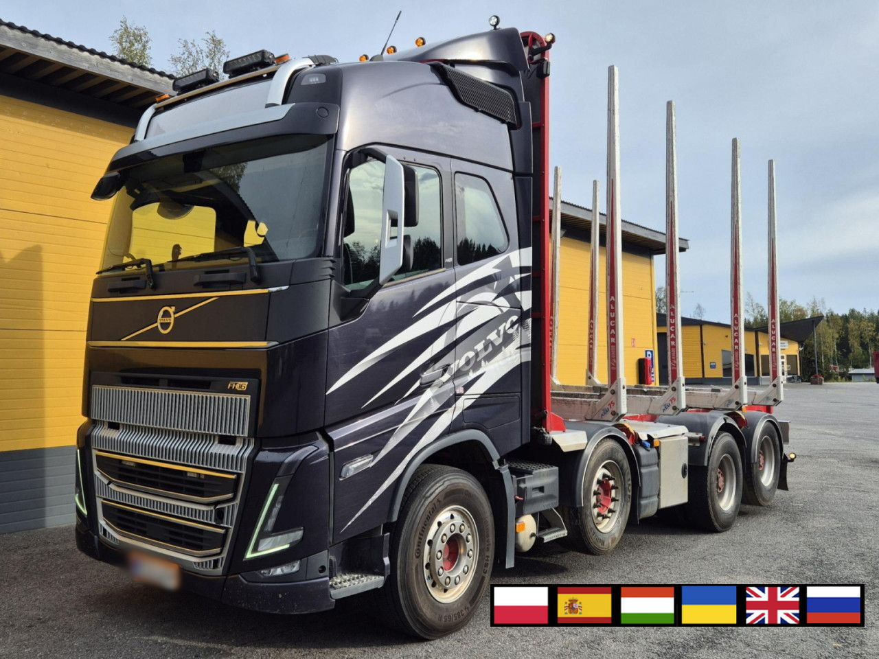 VOLVO FH 750 8x4 / 2 lifted axles / timber truck - 캡 새시 트럭 : 사진 1 VOLVO FH 750 8x4 / 2 lifted axles / timber truck - 캡 새시 트럭 : 사진 1