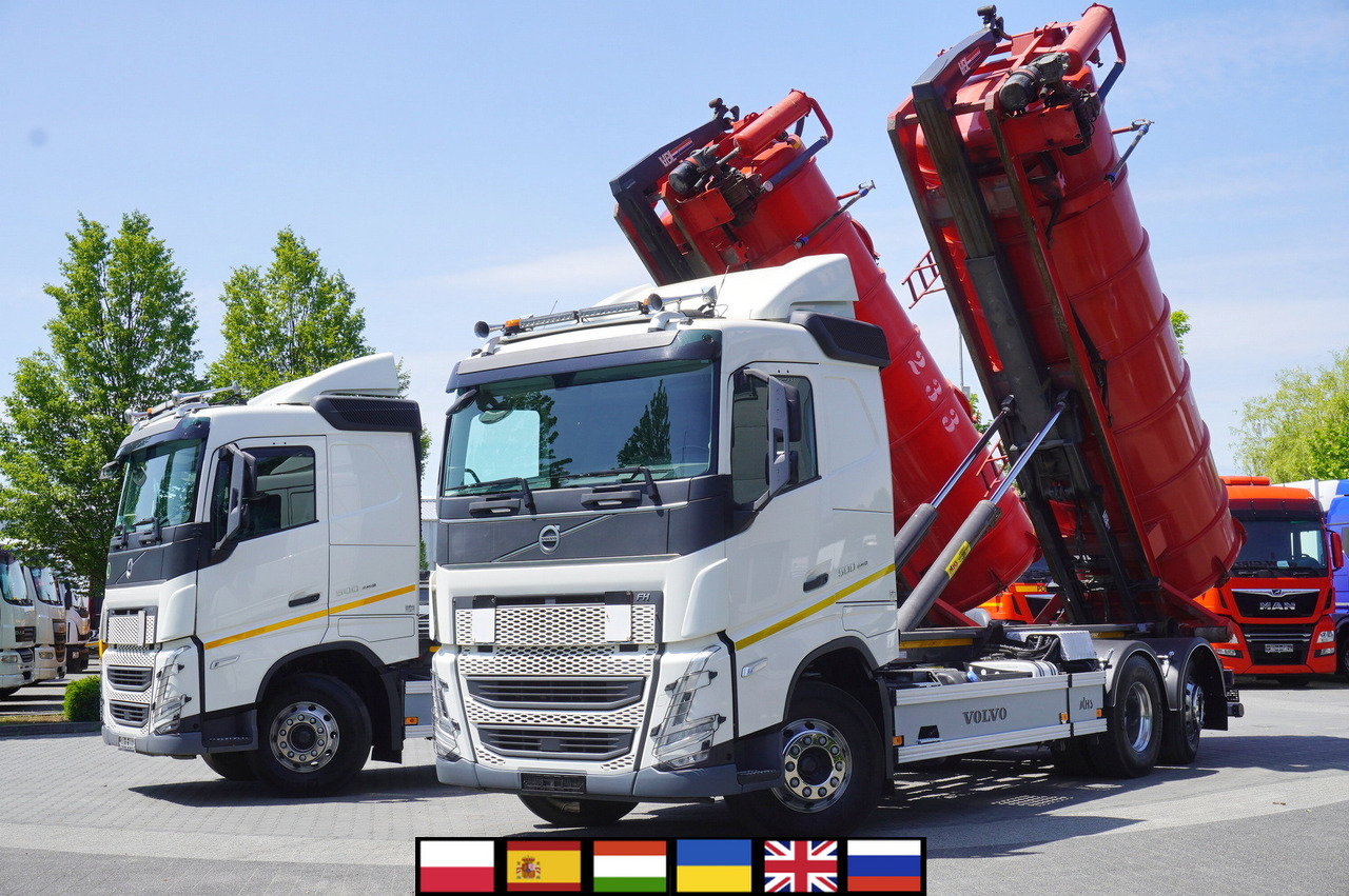 VOLVO Volvo FH 500 / Septic barrel 13000 l / Hook lift 21 t / 2022 / 3rd axle steered / 2 units - 슬러리 탱커 : 사진 1 VOLVO Volvo FH 500 / Septic barrel 13000 l / Hook lift 21 t / 2022 / 3rd axle steered / 2 units - 슬러리 탱커 : 사진 1