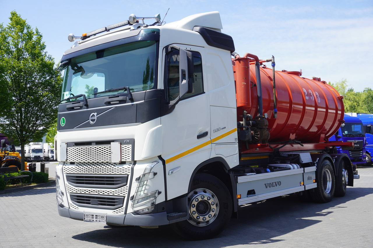 VOLVO Volvo FH 500 / Septic barrel 13000 l / Hook lift 21 t / 2022 / 3rd axle steered / 2 units - 슬러리 탱커 : 사진 2 VOLVO Volvo FH 500 / Septic barrel 13000 l / Hook lift 21 t / 2022 / 3rd axle steered / 2 units - 슬러리 탱커 : 사진 2