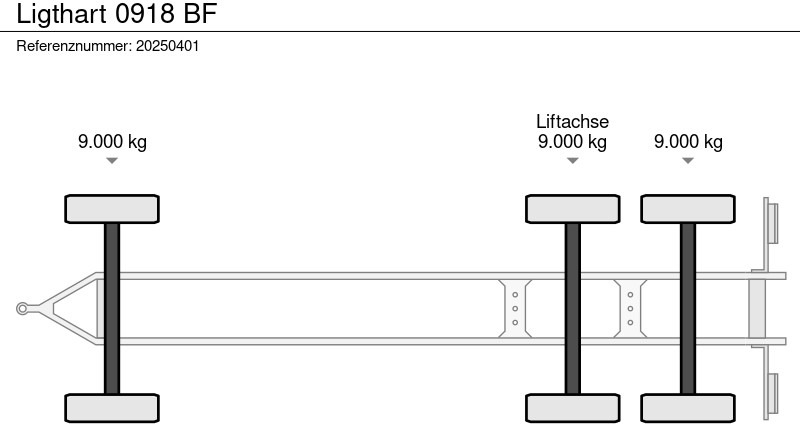 Ligthart 0918 BF - 목재 트레일러 : 사진 5 Ligthart 0918 BF - 목재 트레일러 : 사진 5