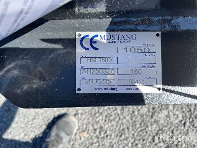 MUSTANG HM1500 (Unused) - 유압 해머 : 사진 3 MUSTANG HM1500 (Unused) - 유압 해머 : 사진 3