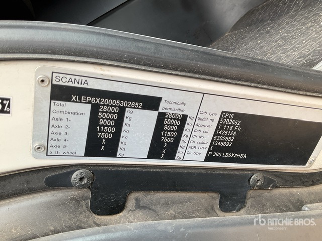 2012 Scania P360B 6x2 Hooklift Truck - 후크 리프트 트럭 : 사진 1 2012 Scania P360B 6x2 Hooklift Truck - 후크 리프트 트럭 : 사진 1