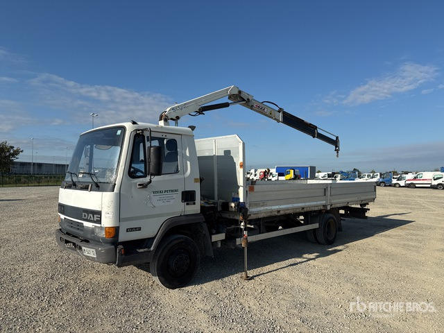 1996 DAF 150E2 PM 4622 2000 kg on 4x2 Flatbed Truck with Crane - 드롭사이드/ 플랫베드 트럭, 크레인 트럭 : 사진 2 1996 DAF 150E2 PM 4622 2000 kg on 4x2 Flatbed Truck with Crane - 드롭사이드/ 플랫베드 트럭, 크레인 트럭 : 사진 2
