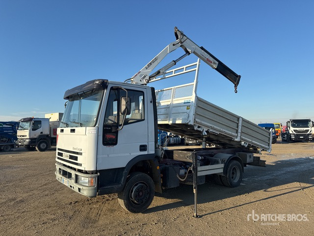 2002 Iveco Eurocargo 110EL18 Bonfiglioli P7200L 1980 kg on 4x2 Dump Truck with Crane - 덤프트럭 : 사진 1 2002 Iveco Eurocargo 110EL18 Bonfiglioli P7200L 1980 kg on 4x2 Dump Truck with Crane - 덤프트럭 : 사진 1