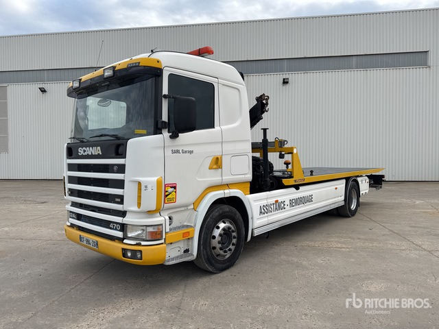 2003 Scania 4x2 Depanneuse Avec Grue Fassi ... Rollback Truck - 견인 트럭 : 사진 2 2003 Scania 4x2 Depanneuse Avec Grue Fassi ... Rollback Truck - 견인 트럭 : 사진 2