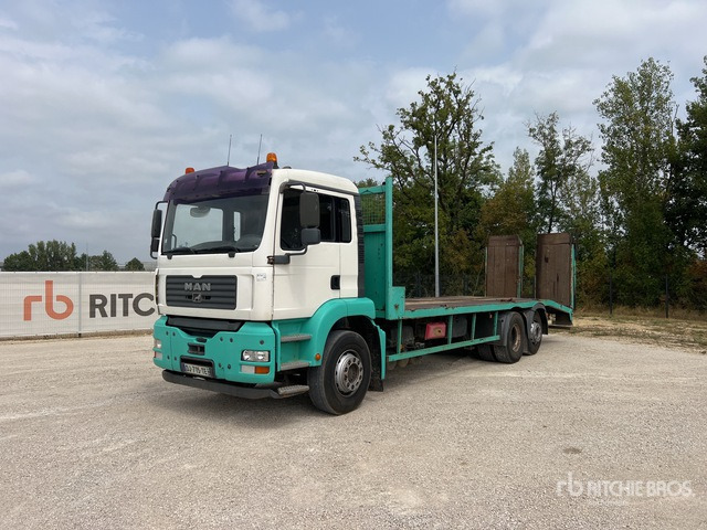 2006 MAN TGA 26.390 6x2-2BL Camion Plateau Flatbed Truck - 자동 운반 장치 트럭 : 사진 1 2006 MAN TGA 26.390 6x2-2BL Camion Plateau Flatbed Truck - 자동 운반 장치 트럭 : 사진 1