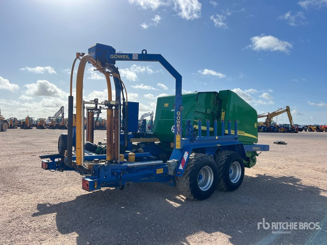 2007 John Deere 578 Enrubanneuse Combination Baler Wrapper - 원형 베일러, 베일 포장기 : 사진 3 2007 John Deere 578 Enrubanneuse Combination Baler Wrapper - 원형 베일러, 베일 포장기 : 사진 3