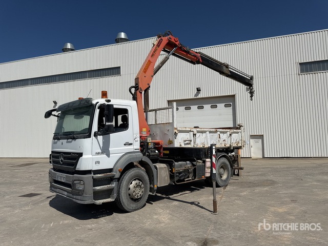 2008 Mercedes Axor 1833 2008 Palfinger PK15500 6100 kg ... Dump Truck with Crane - 덤프트럭, 크레인 트럭 : 사진 3 2008 Mercedes Axor 1833 2008 Palfinger PK15500 6100 kg ... Dump Truck with Crane - 덤프트럭, 크레인 트럭 : 사진 3