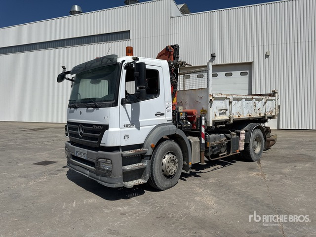 2008 Mercedes Axor 1833 2008 Palfinger PK15500 6100 kg ... Dump Truck with Crane - 덤프트럭, 크레인 트럭 : 사진 2 2008 Mercedes Axor 1833 2008 Palfinger PK15500 6100 kg ... Dump Truck with Crane - 덤프트럭, 크레인 트럭 : 사진 2