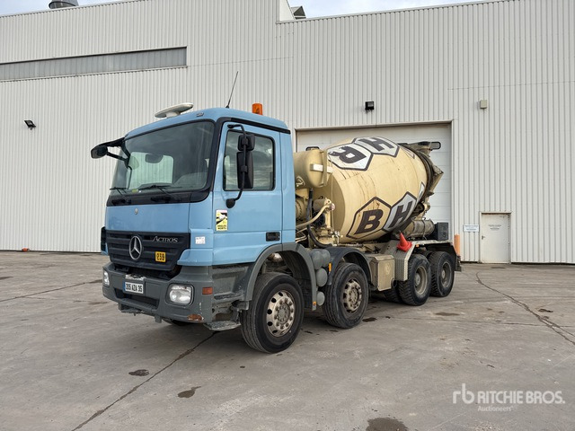 2008 Mercedes-Benz Actros 8x4 Camion Malaxeur 8x4 Mixer Truck - 콘크리트 믹서 트럭 : 사진 1 2008 Mercedes-Benz Actros 8x4 Camion Malaxeur 8x4 Mixer Truck - 콘크리트 믹서 트럭 : 사진 1