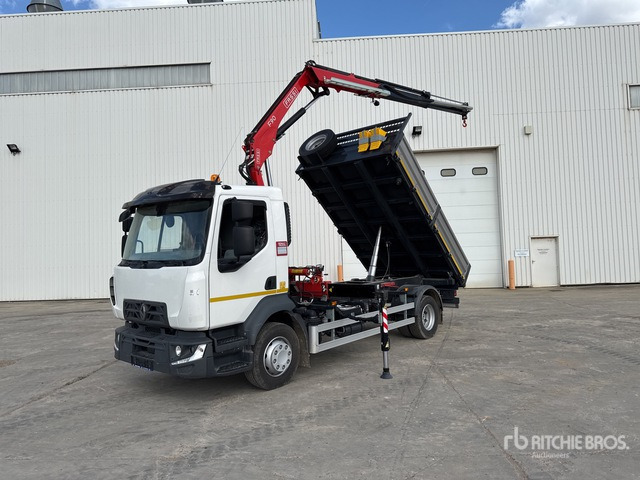 2024 Renault D210 2022 Fassi F90B 1.22E Dynamic 3 ... Dump Truck with Crane - 덤프트럭, 크레인 트럭 : 사진 3 2024 Renault D210 2022 Fassi F90B 1.22E Dynamic 3 ... Dump Truck with Crane - 덤프트럭, 크레인 트럭 : 사진 3