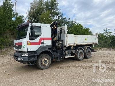 RENAULT KERAX 450DXI 6x4 Camion Benne Avec Grue - 덤프트럭, 크레인 트럭 : 사진 1 RENAULT KERAX 450DXI 6x4 Camion Benne Avec Grue - 덤프트럭, 크레인 트럭 : 사진 1